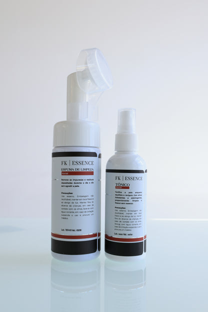 Kit Limpeza e Tônico Facial Skincare FK | ESSENCE